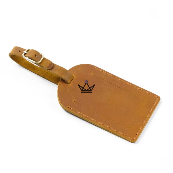 Customizable Leather Luggage Tag – Traveler Tag
