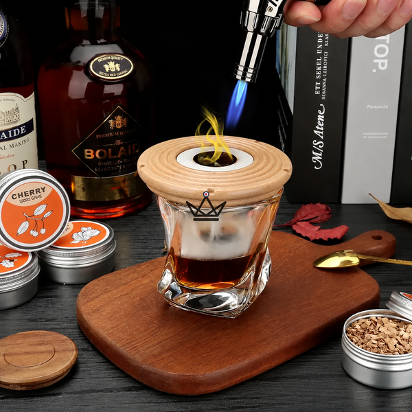 Cocktail smoker kit for smoky flavors — SMOKER, Eagle / Beech (Light wood)