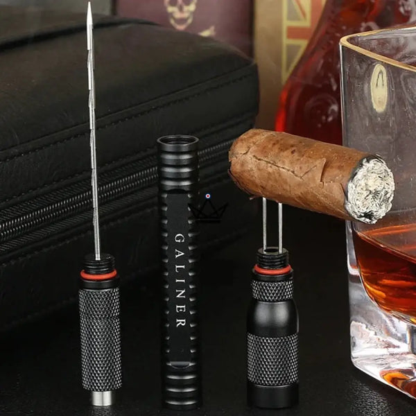 Poinçon et Aiguille à cigare - Draw - - Coupe Cigare Out - Cadeau, Noël, Anniversaire, Original - Atelier Atypique