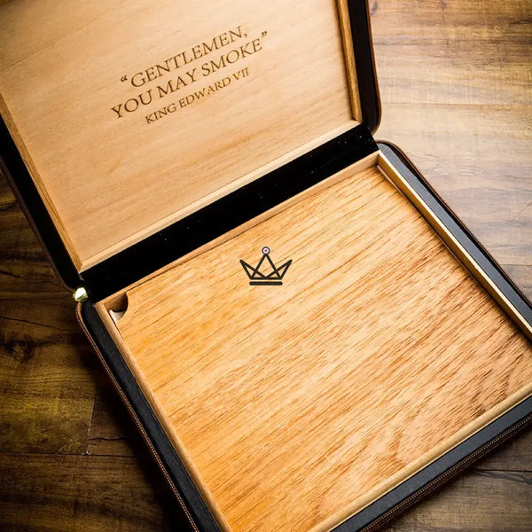 Cave à cigare en Cuir - Quadra - - Cave à cigare OUT - Cadeau, Noël, Anniversaire, Original - Atelier Atypique