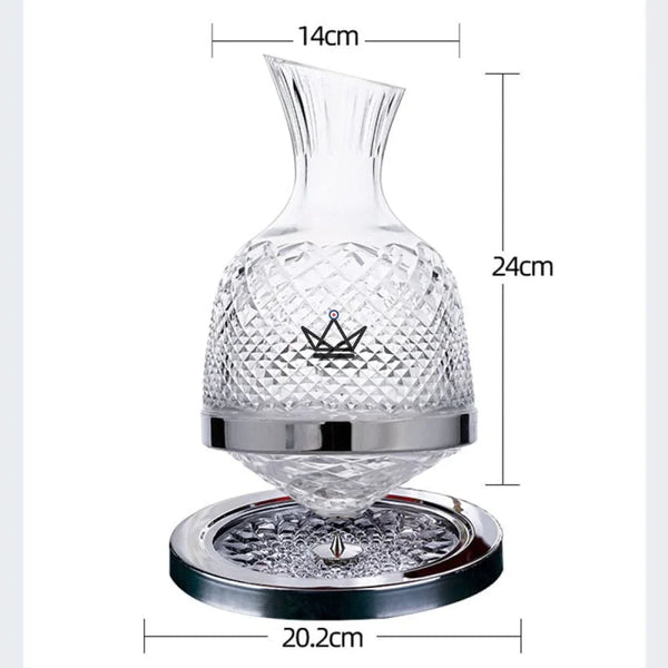 Carafe rotative à décanter le vin - KingWine Luxe - - carafe à decanter - Cadeau, Noël, Anniversaire, Original Atelier Atypique