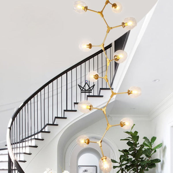 Lustre plafonnier industriel articulé - Branching Bubble Vertigo - - luminaire - Cadeau, Noël, Anniversaire, Original - Atelier Atypique