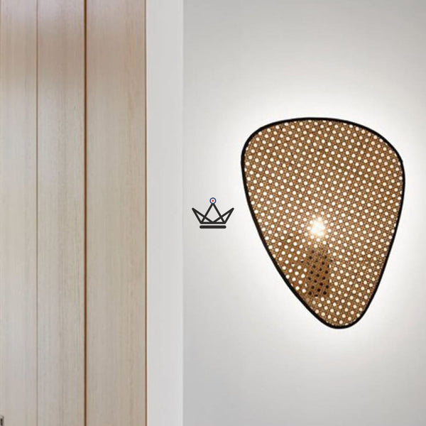 Pendant Light Fixture — Screen Rattan, Wall lamp - 33 cm