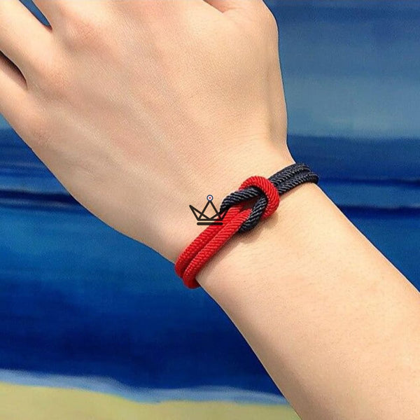 Nautilus Bracelet - Two-Tone Marine Knot & Clip - Ideal for Couples – 2/14