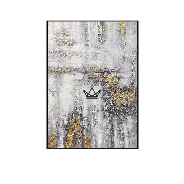 Peinture à l'huile sur toile XXL - Golden Abstraction - - toile - Cadeau, Noël, Anniversaire, Original - Atelier Atypique