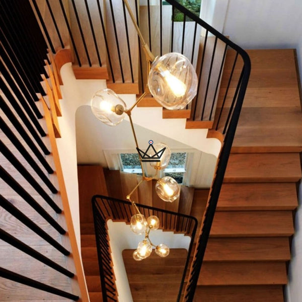 Lustre plafonnier industriel articulé - Branching Bubble Vertigo - - luminaire - Cadeau, Noël, Anniversaire, Original - Atelier Atypique