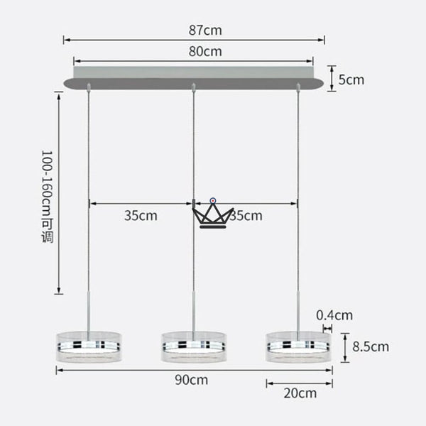 Lampe Suspendue Moderne et Design - Berman - - luminaire - Cadeau, Noël, Anniversaire, Original - Atelier Atypique