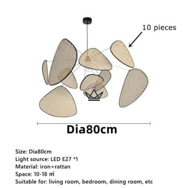 Lustre suspension Luminaire - Screen Rotin - - luminaire - Cadeau, Noël, Anniversaire, Original - Atelier Atypique