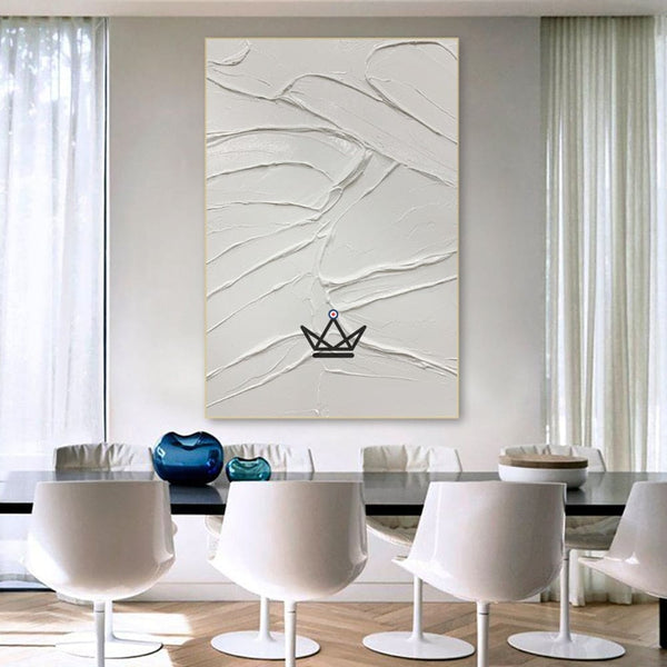 Peinture à l'huile sur toile XXL - Éclat Minimaliste - - toile - Cadeau, Noël, Anniversaire, Original - Atelier Atypique