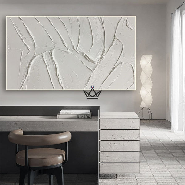 Peinture à l'huile sur toile XXL - Éclat Minimaliste - - toile - Cadeau, Noël, Anniversaire, Original - Atelier Atypique