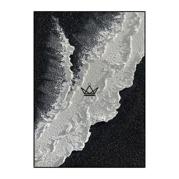 Peinture à l'huile sur toile XXL - Abstraction ondulante - - toile - Cadeau, Noël, Anniversaire, Original - Atelier Atypique