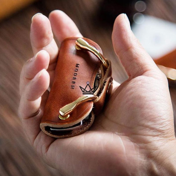 Porte-clé en cuir - REVOLVE - Atelier Atypique