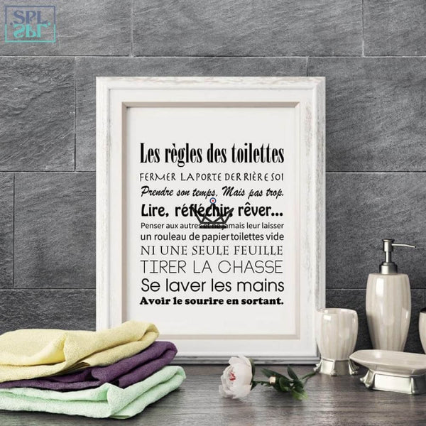 Affiches "Art de Vie" : Les Toilettes - Atelier Atypique