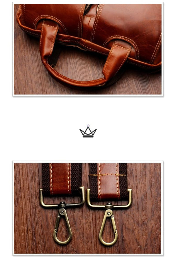 Sacoche en cuir vintage - Le NINO - Atelier Atypique