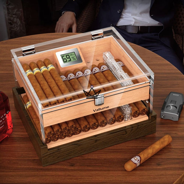 Aerion Vault Luxury Cigar Humidor – Elegance and Transparency