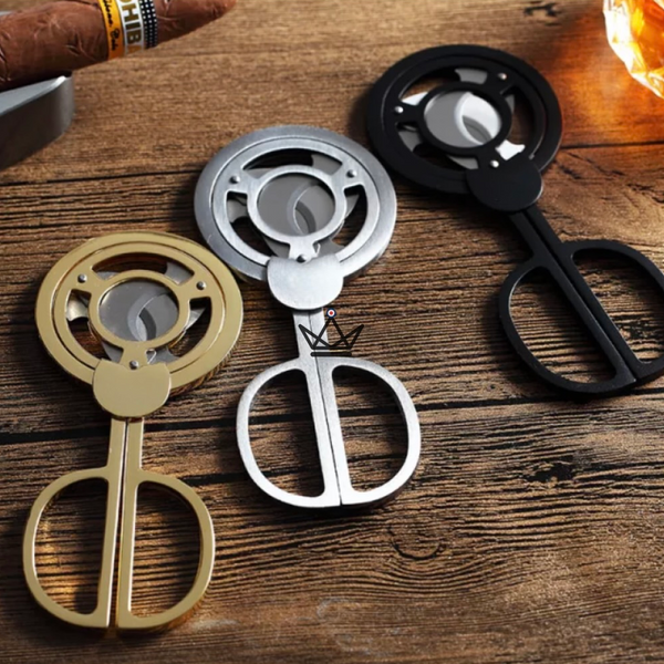 Ciseaux Coupe Cigare 3 lames COHIBA - BLADE ciseau original or argent noir cadeau coffret anniversaire homme fete des peres