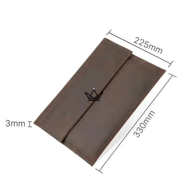 Customizable Leather Macbook Sleeve 13"-14" - MISSIVE Traveler