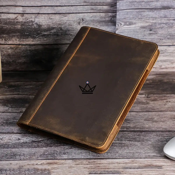 Customizable Leather MacBook Sleeve 13" - Traveler BINDING