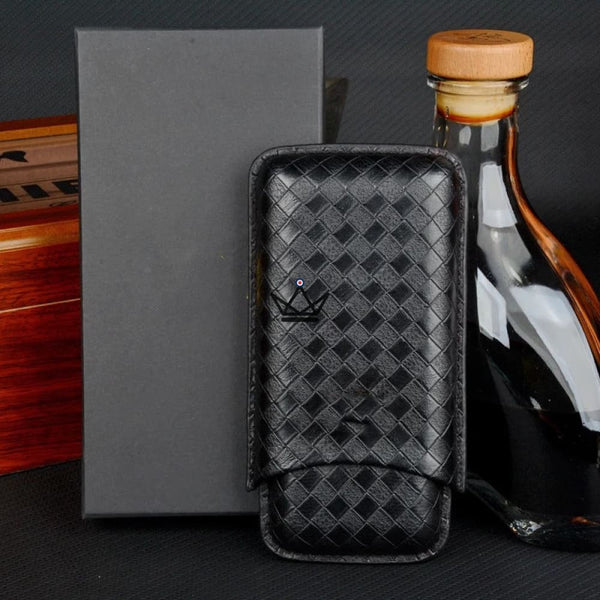 Etui à cigare de voyage cuir COHIBA - GRID -  - Etui à cigare - Cadeau, Noël, Anniversaire, Original - Atelier Atypique