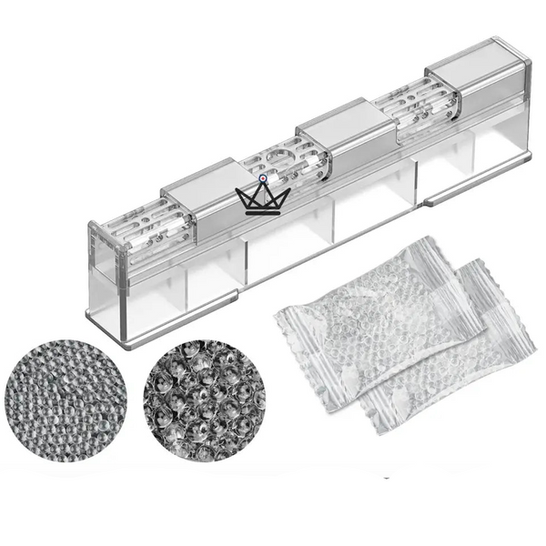 Gel Humidifier LINEAR CRYSTAL — Adjustable Grille, Distilled Water Refill | Pack of 2