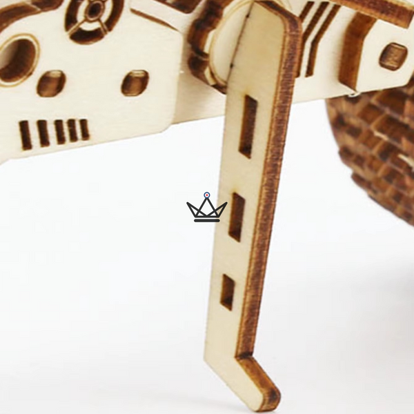 3D wooden motorcycle model puzzle to assemble - MISTRAL