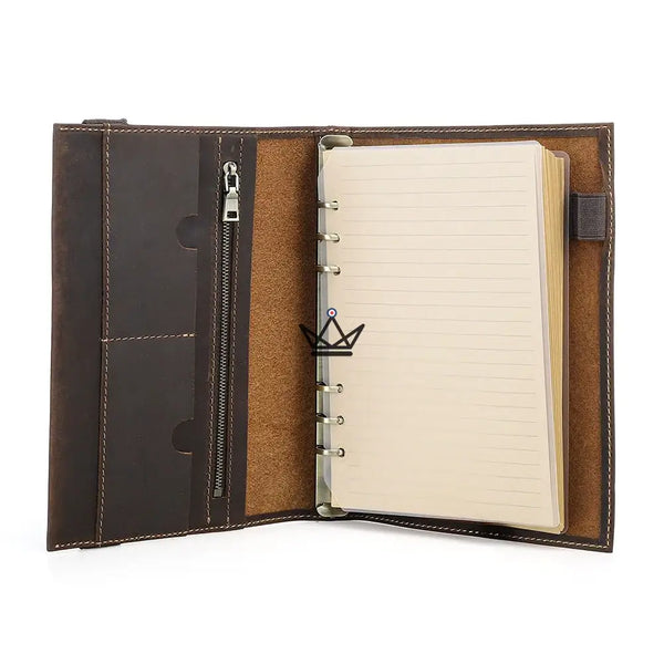 Customizable A5 Leather Notebook Organizer - WINKO TRAVELER