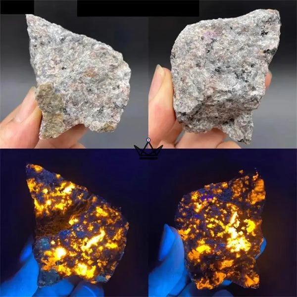 Yooperlite brute fluorescente, pierre qui s'illumine sous UV - LUCIOLE - ["maj-desc","maj-filtre","Objets Scientifiques"] - Objets Scientifiques - Cadeau, Noël, Anniversaire, Original, Fête des pères, fête des mères - Atelier Atypique