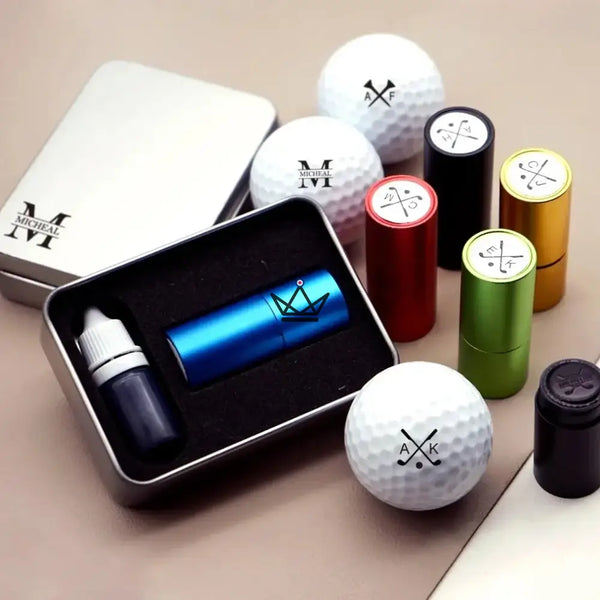 Customizable golf ball stamp, monogram or logo — PAR – 7/12