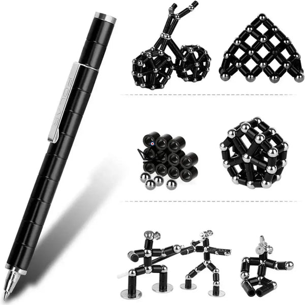 Stylo Aimanté Multifonctions – Créativité et Anti-Stress -  - stylo - Cadeau, Noël, Anniversaire, Original, Fête des pères, fête des mères - Atelier Atypique