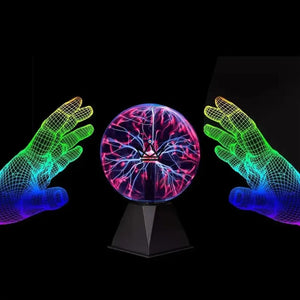 Lampe plasma tactile, boule plasma 10 à 20 cm - FULGUR - ["maj-filtre","Objets Scientifiques"] - Objets Scientifiques - Cadeau, Noël, Anniversaire, Original, Fête des pères, fête des mères - Atelier Atypique