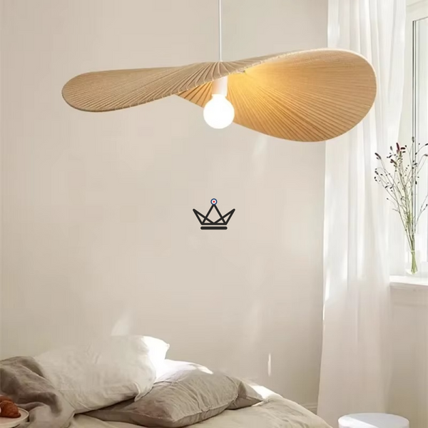 Verti Wabi Pendant Lamp — 60 & 80 cm designer chandelier | White, Beige, Linen