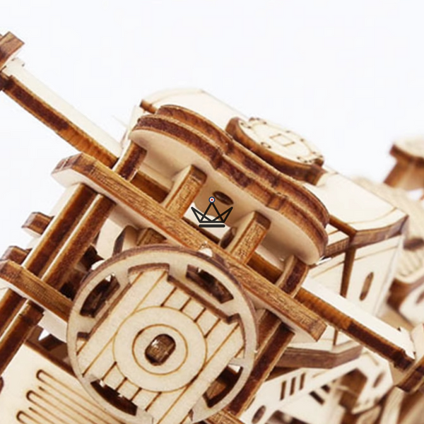 3D wooden motorcycle model puzzle to assemble - MISTRAL
