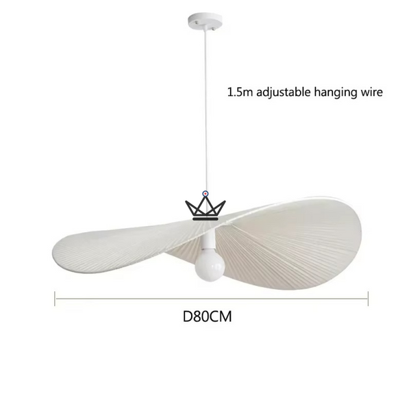 Verti Wabi Pendant Lamp — 60 & 80 cm designer chandelier | White, Beige, Linen