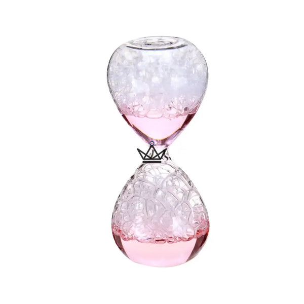 Glass bubble hourglass, colored liquid 8 × 20 cm - NIMBUS