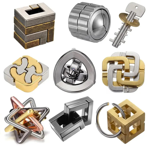 Metal disentanglement puzzle, 31 models to choose from — DÉDALE