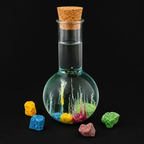 Magical crystal garden in a vial, chemistry experiment — GERMINA – 2/8