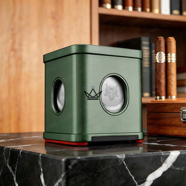 Dragon Town Cube Desktop Cigar Cutter — 3 Cuts