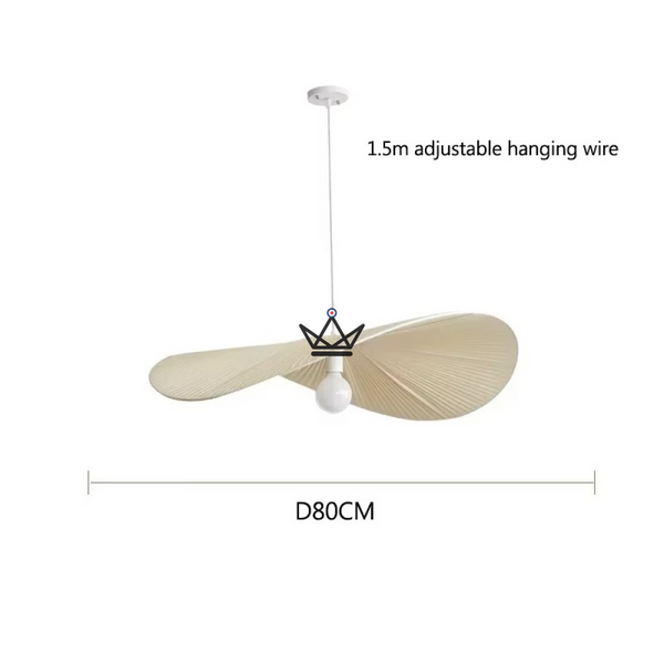 Verti Wabi Pendant Lamp — 60 & 80 cm designer chandelier | White, Beige, Linen
