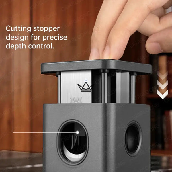 Dragon Town Cube Desktop Cigar Cutter — 3 Cuts