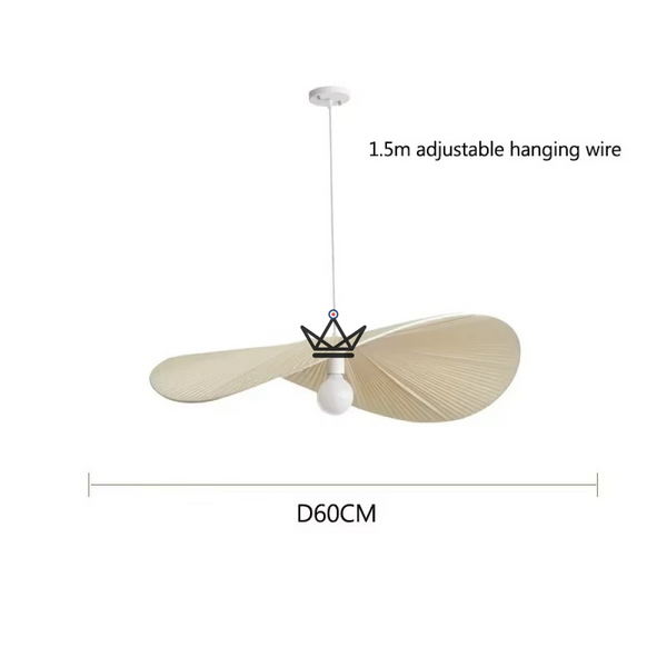Verti Wabi Pendant Lamp — 60 & 80 cm designer chandelier | White, Beige, Linen