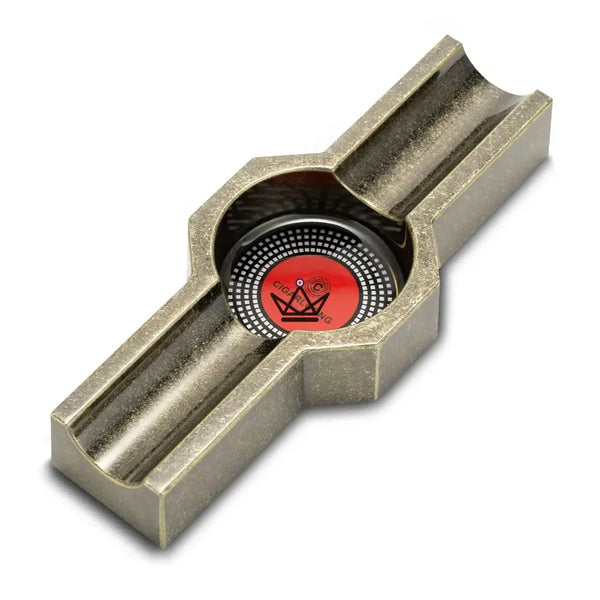 Solo King 2-Cigar Ashtray — 3 Vintage Finishes