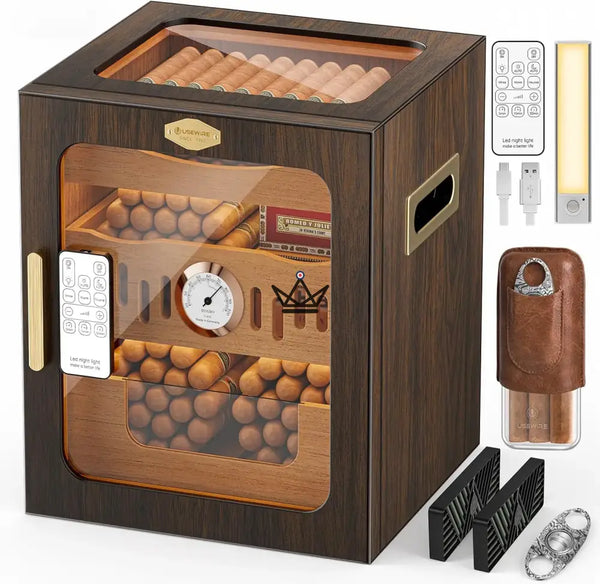 Luxury cigar humidor in Spanish cedar – Crown Prestige