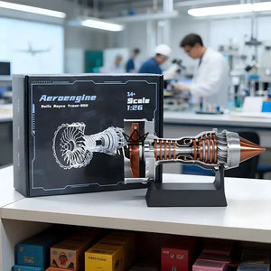 Maquette réacteur d'avion turbofan en coupe, kit 3D - AEROS - ["maj-filtre","Objets Scientifiques"] - Objets Scientifiques - Cadeau, Noël, Anniversaire, Original, Fête des pères, fête des mères - Atelier Atypique