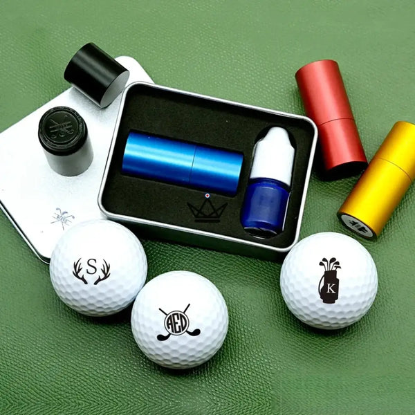 Customizable golf ball stamp, monogram or logo — PAR – 9/12