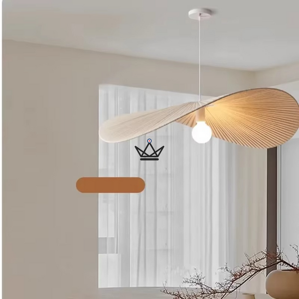 Verti Wabi Pendant Lamp — 60 & 80 cm designer chandelier | White, Beige, Linen