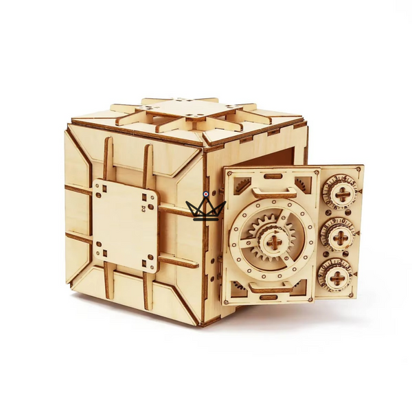3D wooden combination safe puzzle, mechanical model - BASTION