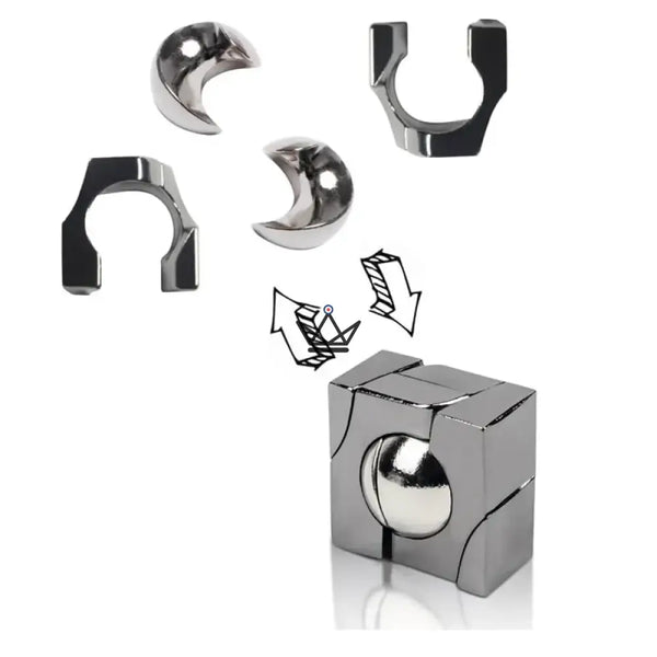 Metal disentanglement puzzles, pack of 3, choose from 27 designs — DÉDALE – 4/33