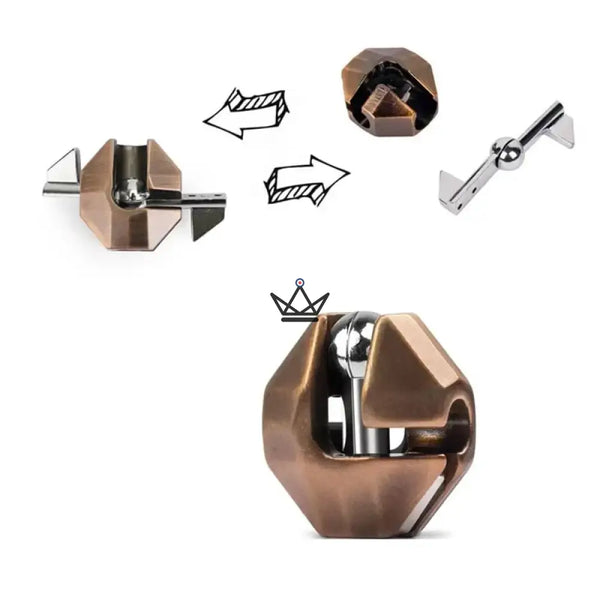 Metal disentanglement puzzles, pack of 3, choose from 27 designs — DÉDALE – 6/33