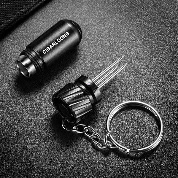 41 mm 2-in-1 Mini Cigar Cutter Keychain — MINIME – 4/10