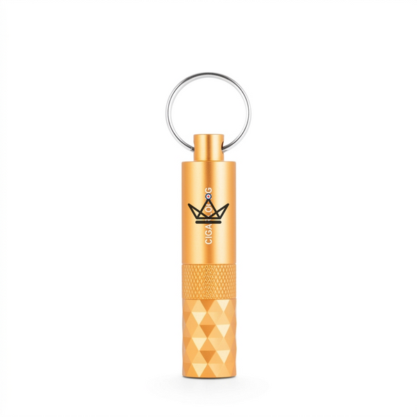 Diamond-faceted cigar punch keychain, 5 colors — FACETTE – 20/21